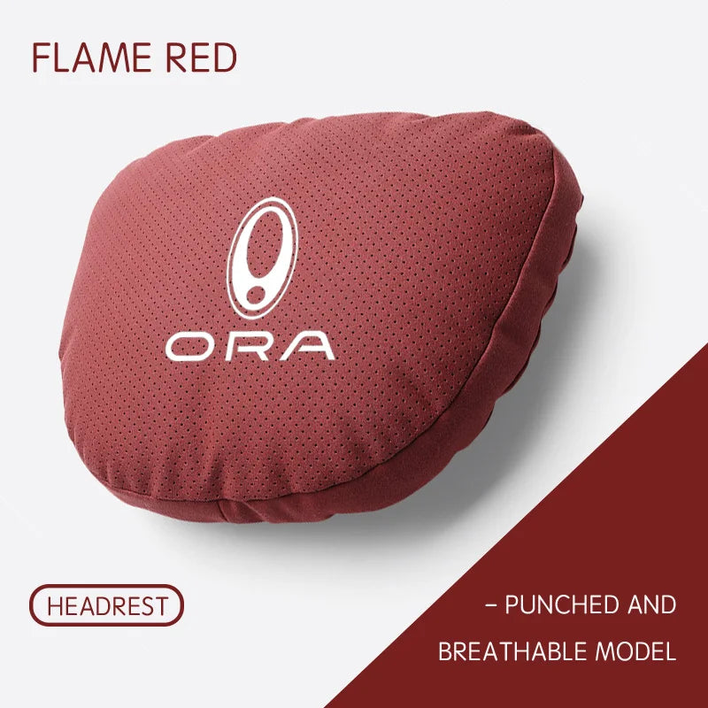 GWM ORA Car Neck Headrest & Lumbar Support Pillow Set