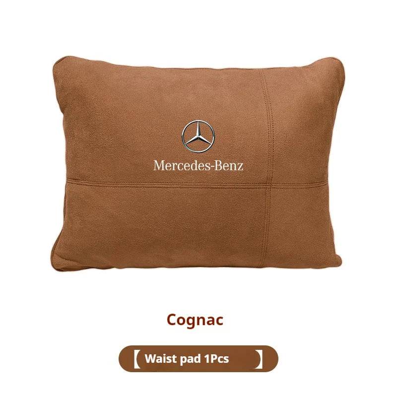 Mercedes-Benz Neck Pillow & Lumbar Support Cushion | For A B C E S V R-Class, CLA, GLA, GLB, GLC, GLE, SLK, A45, C43 - 
