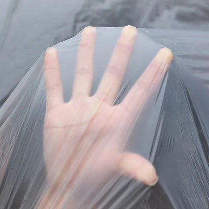 Disposable PE Film Car Cover - Transparent Dustproof Rainproof