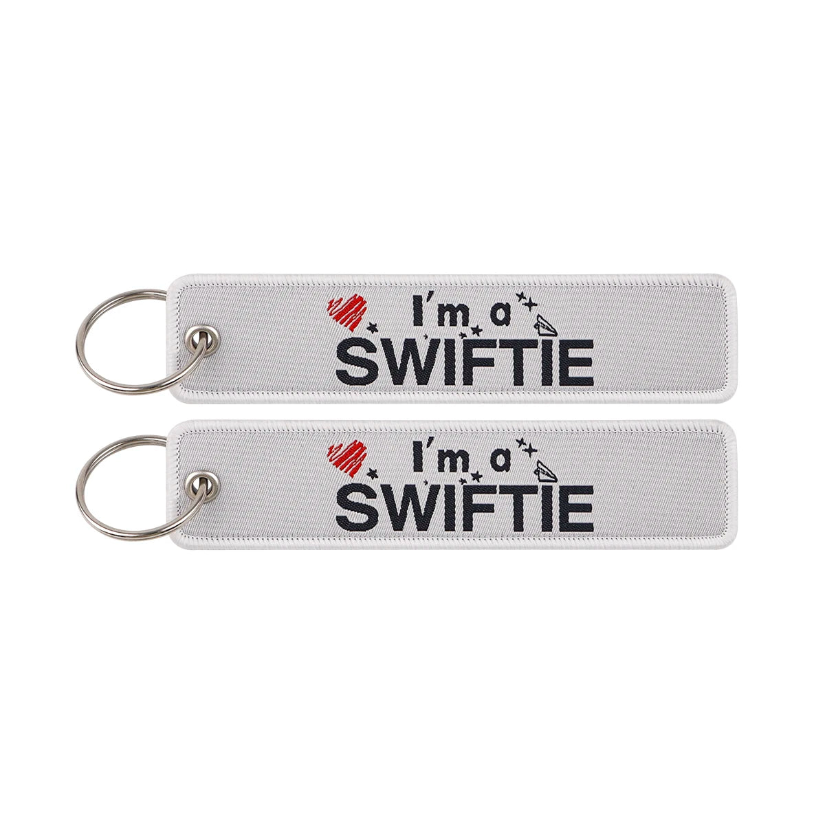 Embroidered Keys Tag Keychain - Personalized Key Identifier Fob
