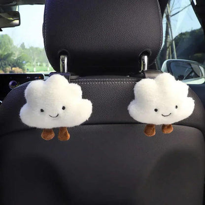 2pcs Cloud Car Seat Back Hook Organizer Multi-Purpose Headrest Hanger