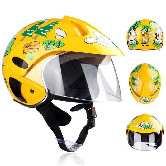 Kids Motorcycle & Motocross Helmet (3–9 Years) – ABS Unisex Safety Helmet for Dirt Bike, Bicycle, ATV & Downhill Riding - Purple