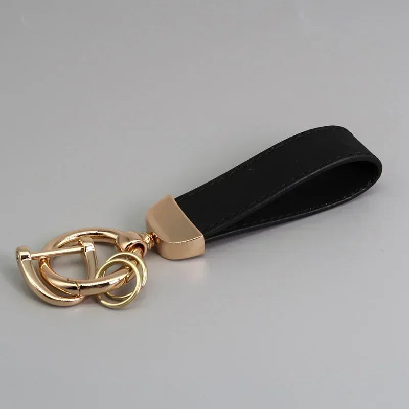 Custom Laser Engraved Suede Leather Keychain - Personalized Logo