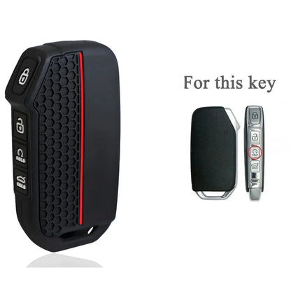Kia Silicone Key Case — Sportage, Sorento, Ceed, Niro, Telluride - 4 Buttons
