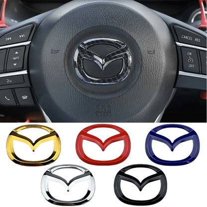 Mazda Steering Wheel Center Emblem Sticker - CX3 CX5 CX7 CX9 Interior