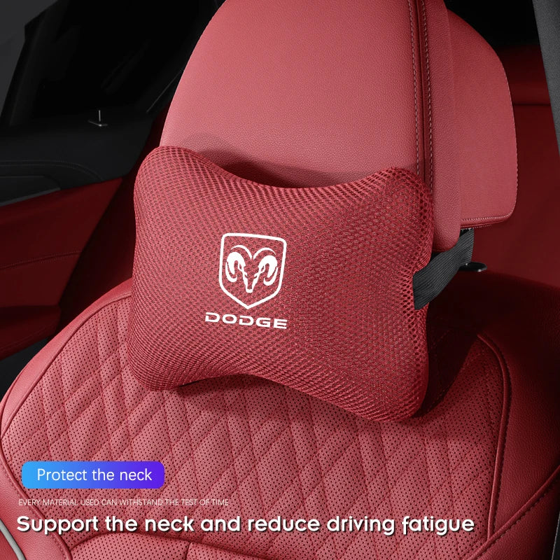 Dodge Ice Silk Car Neck Support Headrest Pillow