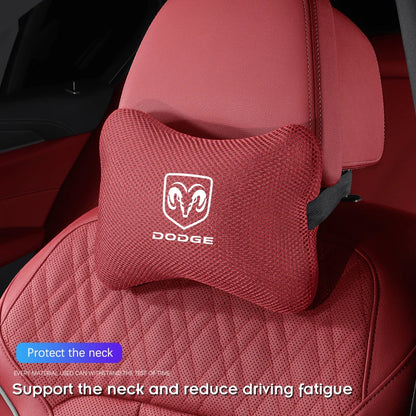 Dodge Ice Silk Car Neck Support Headrest Pillow