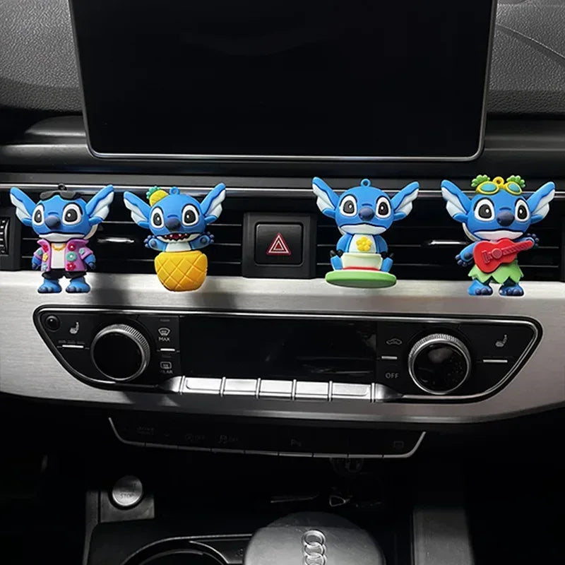 Disney Stitch Car Air Freshener Vent Clip - Anime Figure Ornament - A