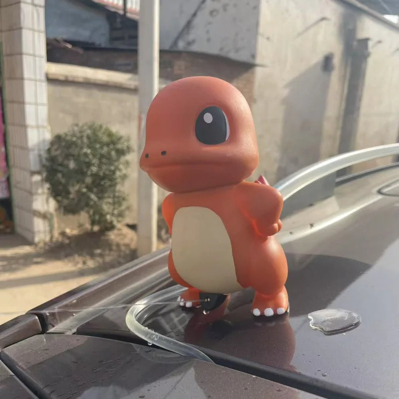 New Anime Charmander Spray Water Squirtle Car Accessories Spray Water Big Size Cute Model Toys without kettle power cord