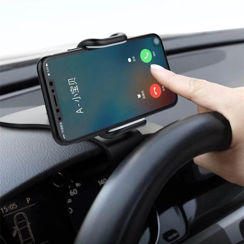 360° Rotatable Car Phone Holder – Universal Dashboard & Windshield Mount Stand - 