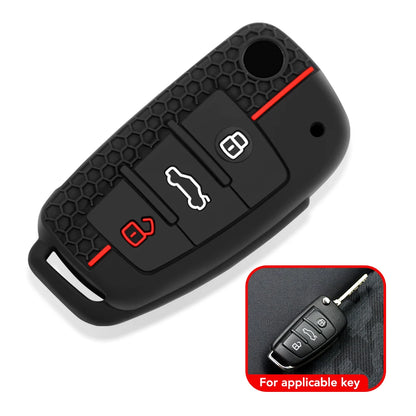 Audi Silicone Key Cap Set — A3, A4, A6, Q3, Q7, TT and RS