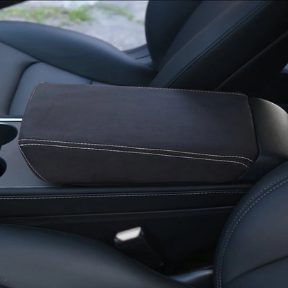 Tesla Model 3 & Model Y Armrest Cushion Cover - Black black line