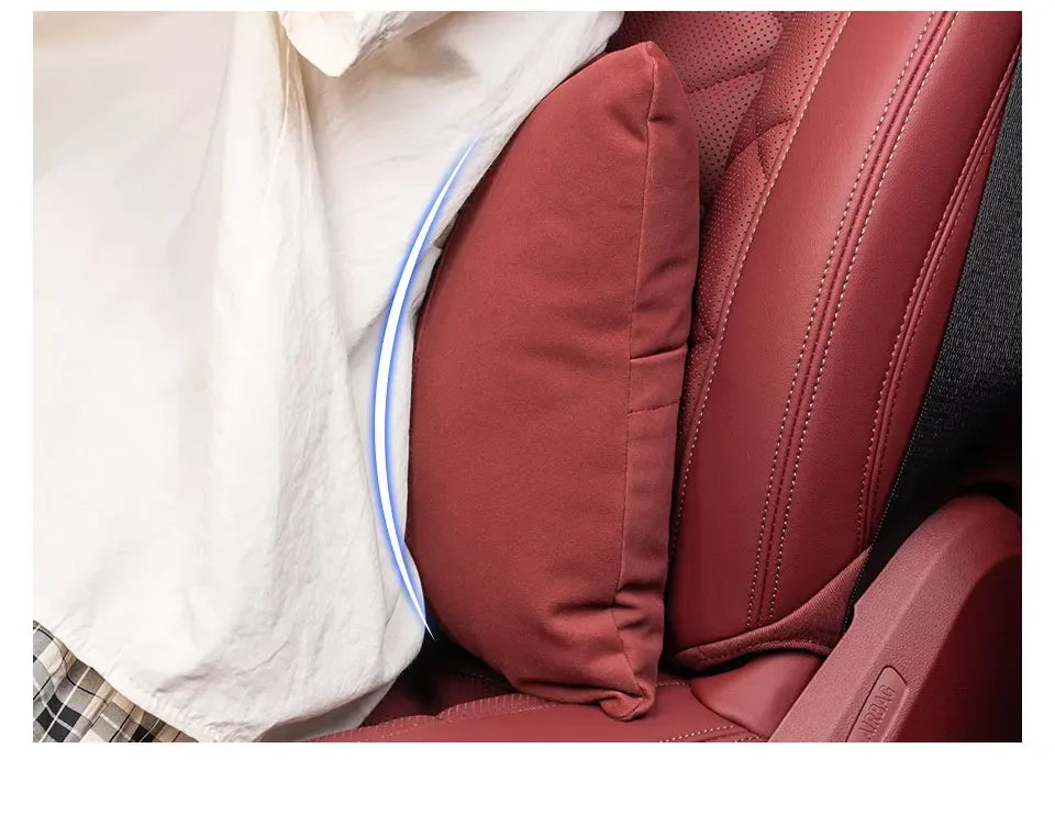 JETOUR Car Headrest Lumbar Support Pillow T2 T3 X70 X90 X95 - headrest red