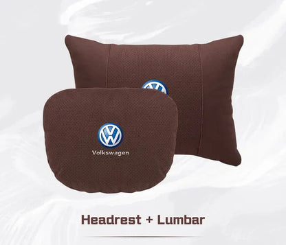 Volkswagen Neck Pillow & Lumbar Support - set brown