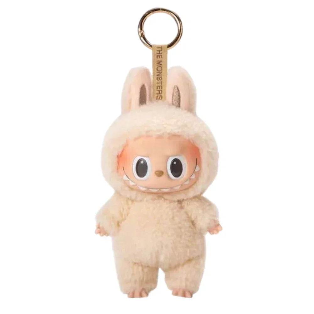 Labubu Plush Keychain – Kawaii Monster Backpack Pendant - Brown