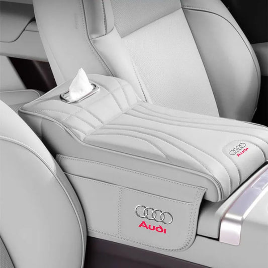 Audi Armrest Height Raise Pad with Storage Bag