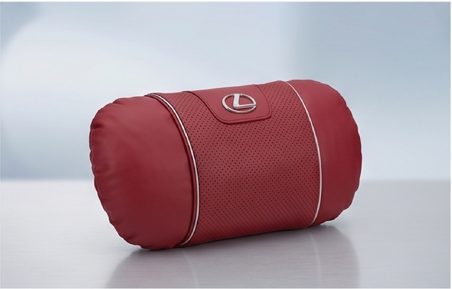 Lexus Car Neck Pillow & Lumbar Support Cushion - Headrest Red