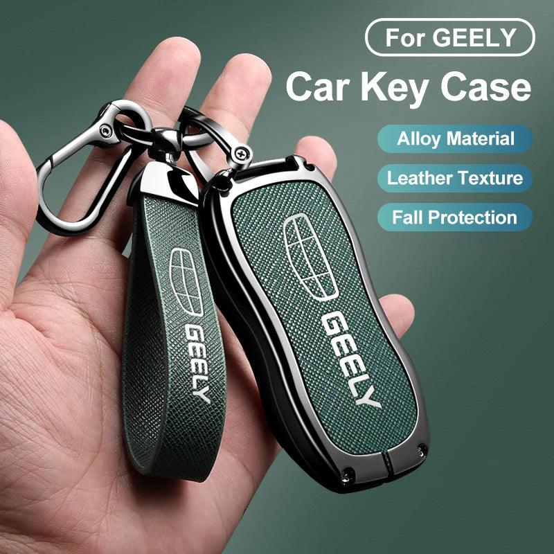 Metal Car Key Fob Cover For Geely Tugella Azkarra Xingyue Boyue