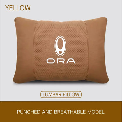 GWM ORA Car Neck Headrest & Lumbar Support Pillow Set