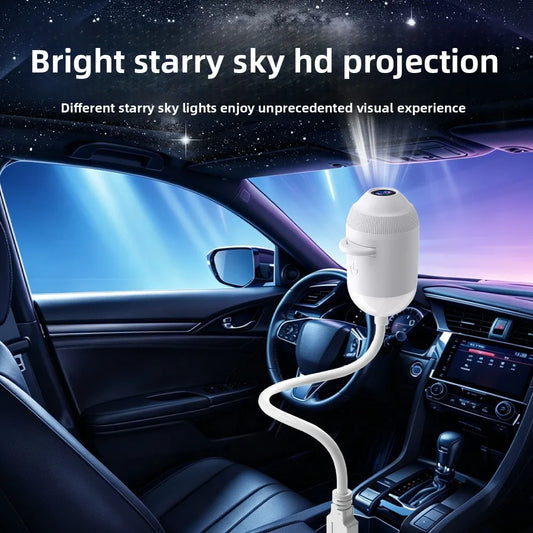 USB Starry Sky Car Projector Light with Adjustable Angle