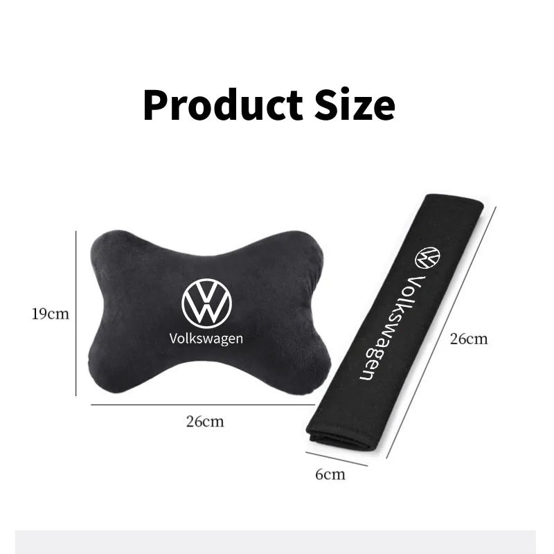 Volkswagen Neck Pillow and Seat Belt Pad