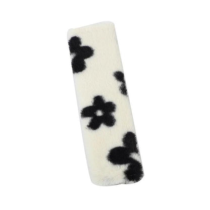 Plush Flower Car Seat Belt Shoulder Pad Cover Anti-Squeeze Safety