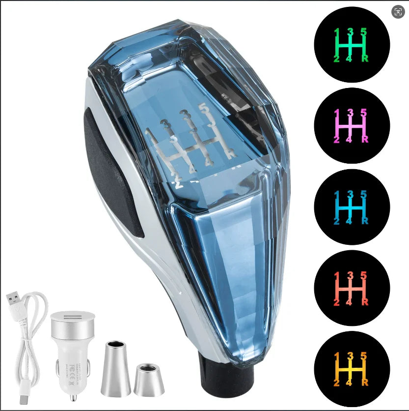 LED Crystal Illuminated Shift Knob