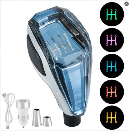 LED Crystal Illuminated Shift Knob