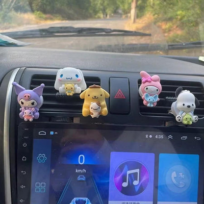HelloKitty Kuromi Cinnamoroll Car Air Vent Clips Interior Decor