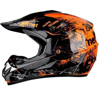 Professional Off-Road Motorcycle Helmet – DOT Certified MX/DH Racing Helmet - YH / S