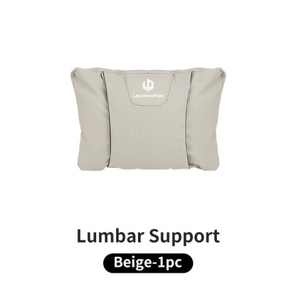 Leapmotor Car Seat Headrest & Lumbar Support Pillow Set
