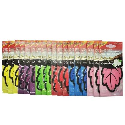 Leaf Shape Hanging Car Air Freshener - 3Pcs-Apple