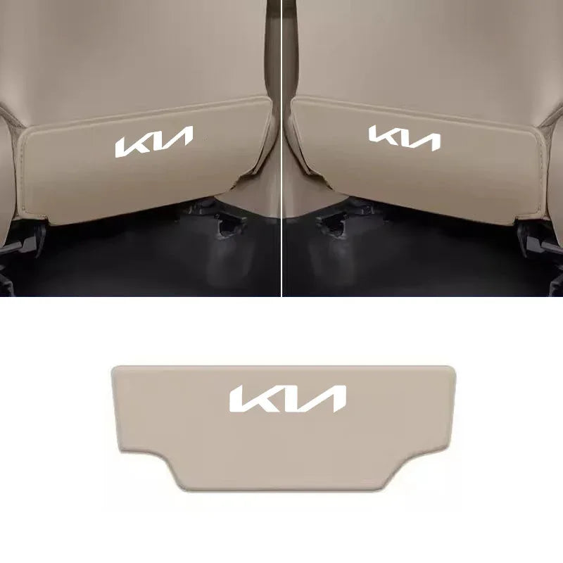 KIA Car Seat Back Protector Anti-Kick Mat - Beige