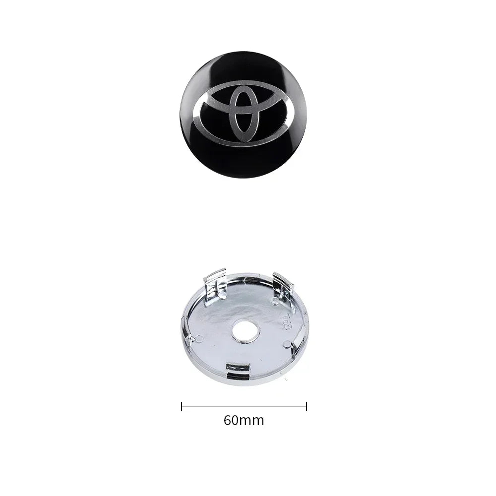 4Pcs 60MM Toyota Wheel Center Hub Caps