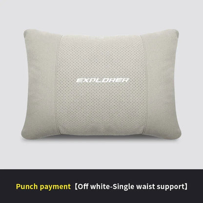 Ford Explorer 5-Color Car Headrest Neck & Lumbar Support Pillow - Beige Waist Pillow