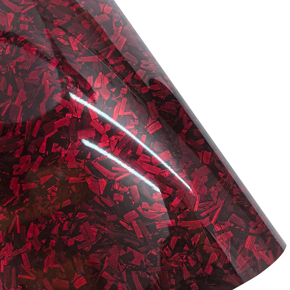 Forged Carbon Fiber Hood Vinyl Wrap Sticker