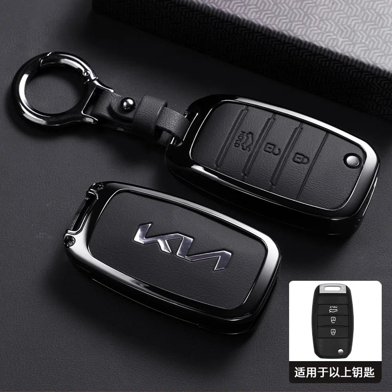 Kia Rio Optima Sportage Soul 3 Button Flip Remote Key Case Cover