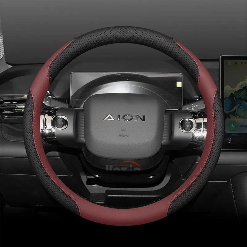 Leather Steering Wheel Cover for GAC Aion V 2024 2025 2026
