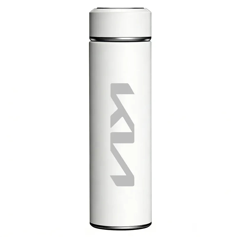 Kia Insulated Cup & Automatic Folding Umbrella - C-White