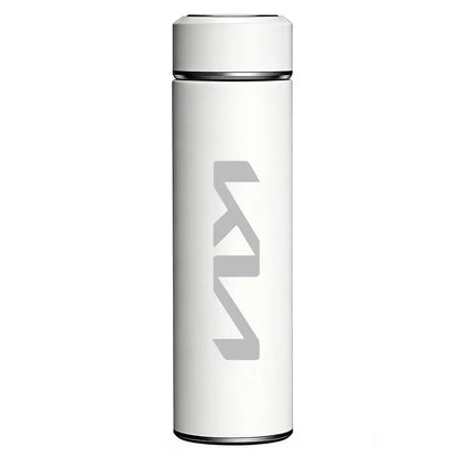 Kia Insulated Cup & Automatic Folding Umbrella - C-White