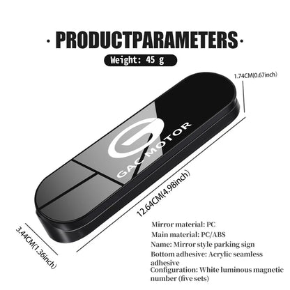 GAC Motor Parking Card for Aion Y V Trumpchi GS3 GS4 GS5 GS8 Models