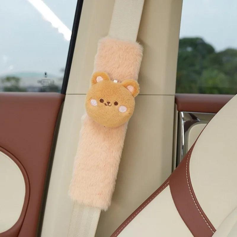 2PCS Kids Seatbelt Shoulder Pads - Universal Cute Animal Car Covers
