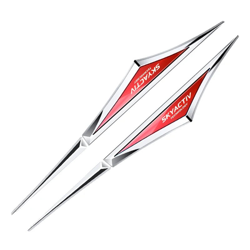 Mazda 3D Alloy Car Stickers – 2-Piece Decorative Emblem Set