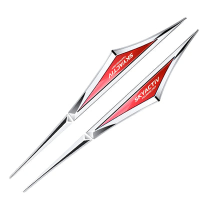 Mazda 3D Alloy Car Stickers – 2-Piece Decorative Emblem Set