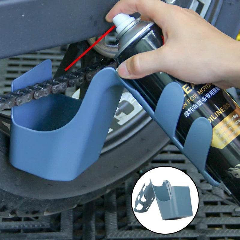 Motorcycle Chain Oil Applicator & Storage Tool - 