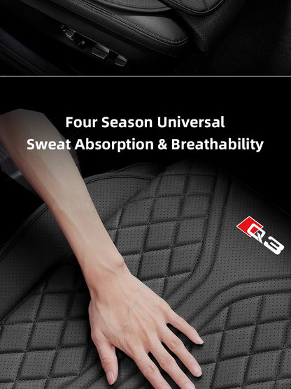 For Audi Q3 Q7 Q8 TT Car Seat Cover Universal Breathable Car Front/Rear Seat Cushion Chair Protector Pad Auto Interior Accessory