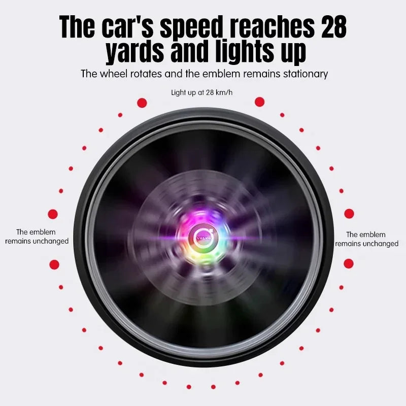 Volvo LED Hub Light Wheel Caps