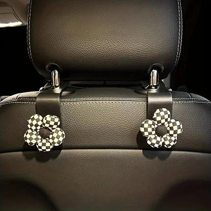 2PCS Car Headrest Hooks - Universal Back Seat Storage Organizer