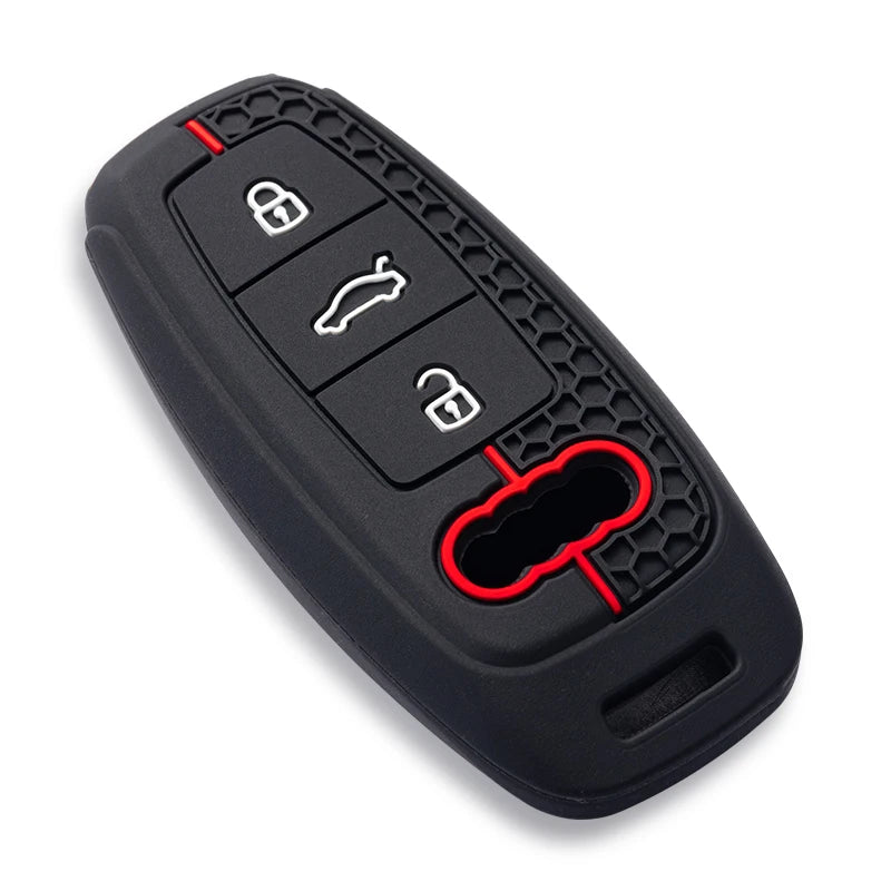 Audi Silicone Smart Key Case — A3 8Y, A6, A7, Q5, Q8, e-tron