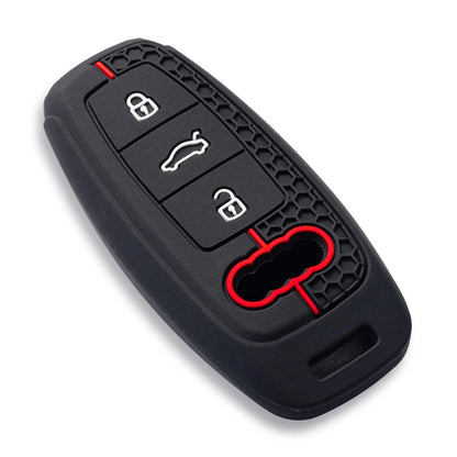 Audi Silicone Smart Key Case — A3 8Y, A6, A7, Q5, Q8, e-tron